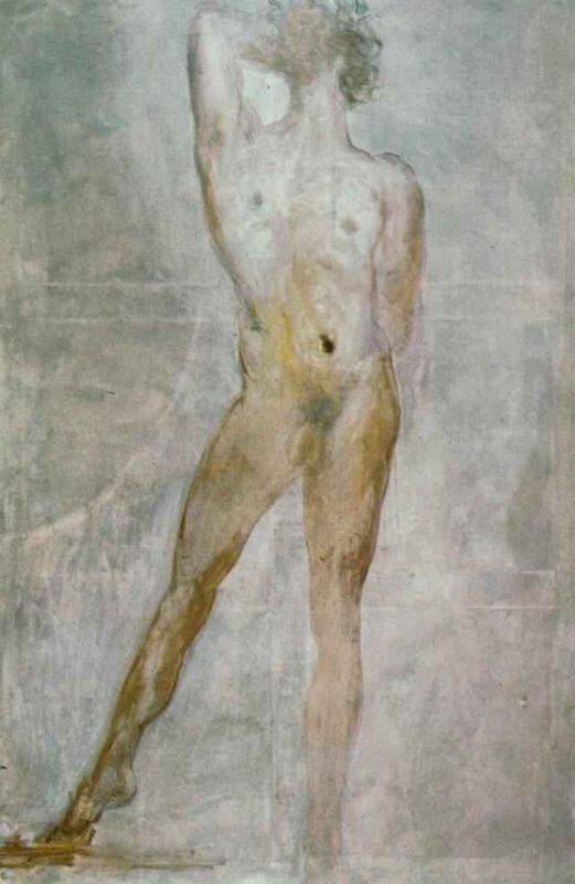 1969_07_study of a male nude - saint sebastian 1969.jpg